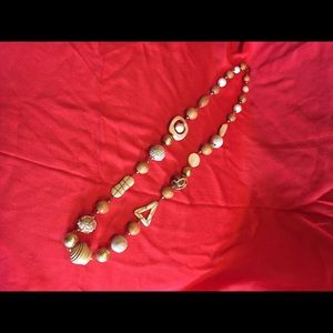 Women’s Wooden Bead Necklace